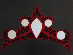 Tiara Red & White