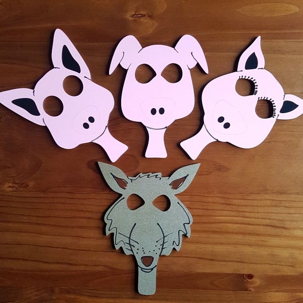 3 Little Pigs Masks - Kidz Jigz Ltd