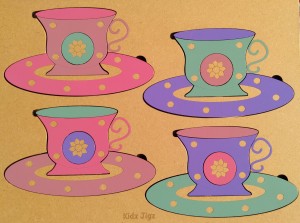 Tea Cups 16 pcs